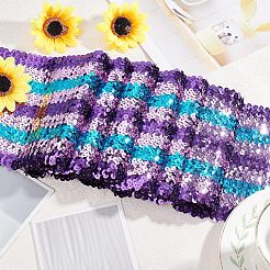 Трехцветная пластиковая блестка с эластичной тесьмой&nbsp;EW-WH0013-26