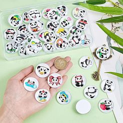 1 набор стеклянных кабошонов&nbsp;GGLA-PH0001-65H