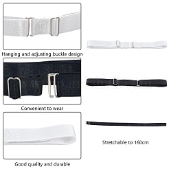 8 шт. двухцветный простой полиэстеровый ремень для рубашки AJEW-GO0001-41