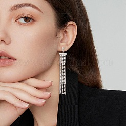 Серьги-гвоздики с шариковыми цепочками из нержавеющей стали 304&nbsp;EJEW-TA00196