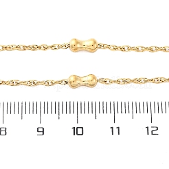 Ожерелья из костяной веревки из нержавеющей стали 304 NJEW-C073-09G