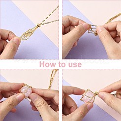 4 шт. 4 стиля 201 с мешочком из нержавеющей стали 304 в технике макраме&nbsp;NJEW-YW0001-22