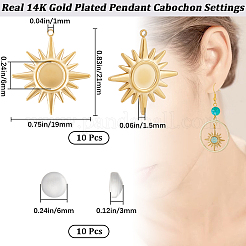 10 шт. подвеска-кабошон из нержавеющей стали 304 STAS-BBC0003-63