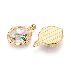 Подвески из нержавеющей стали 304 с кристаллами паве и стразами ручной работы из фарфора&nbsp;STAS-T069-80