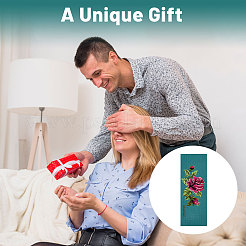 20 шт. 5-х цветная хлопковая ткань-закладка для вышивки крестиком&nbsp;AJEW-GL0003-01