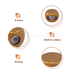 40шт 4 стильные латунные бусины FIND-HY0001-72