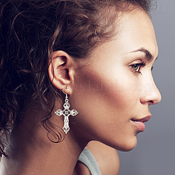 14 пара двухцветных эмалевых серег-подвесок в виде лезвия бритвы EJEW-AN0002-68