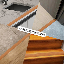 Самоклеящиеся плоские переходные планки для напольных дверей из ПВХ&nbsp;DIY-WH20013-07C