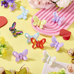 10шт УФ-покрытие непрозрачные акриловые бусины&nbsp;OACR-TA0004-09