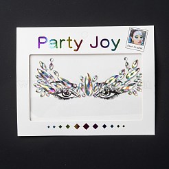 Акриловые наклейки для лица с драгоценными камнями MRMJ-F014-08