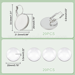 20 шт. фурнитура для сережек из нержавеющей стали 304 DIY-UN0055-88