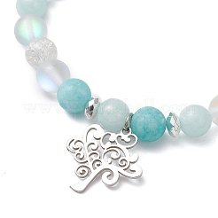 Браслеты с подвесками из нержавеющей стали 304&nbsp;BJEW-JB12878