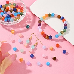 170 шт. круглые акриловые бусины с имитацией драгоценных камней OACR-YW0002-16