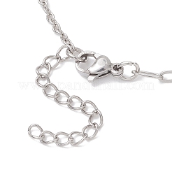 Изготовление браслета из цепочки-скрепки из нержавеющей стали 304&nbsp;AJEW-JB01430