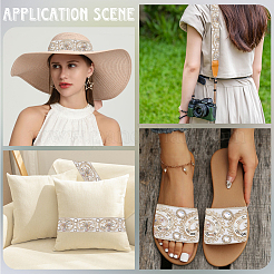 Полиэстеровая лента в этническом стиле для украшения шитья OCOR-WH20007-26E