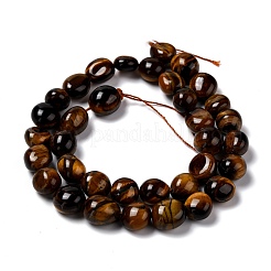 Природных тигровый глаз бисер нитей G-F706-08C