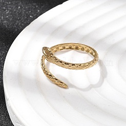 5 шт. открытые манжеты из нержавеющей стали 304 для женщин&nbsp;RJEW-K313-05G