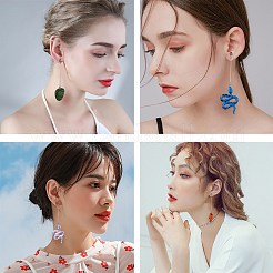 Набор для изготовления сережек в виде змеи и листьев своими руками&nbsp;DIY-SZ0007-59