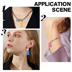 16 шт. подвески из 8D-смолы двух цветов&nbsp;RESI-YW0006-03