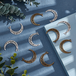 40шт 2 стиля подвески из сплава в тибетском стиле TIBE-SC0001-70