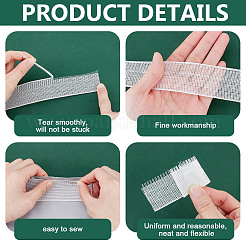 Химическое волокно импортное рыбья кость завернутый край&nbsp;DIY-WH0010-54B