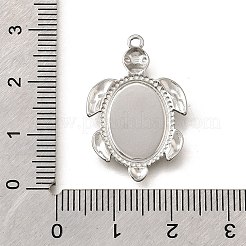 Оправы для подвесок из нержавеющей стали 304 в виде кабошонов&nbsp;X-STAS-C122-16A-P