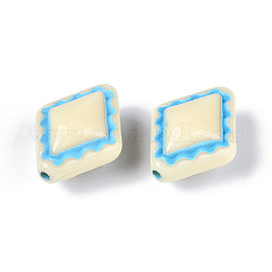 Окрашенные непрозрачные акриловые бусины OACR-T029-02U