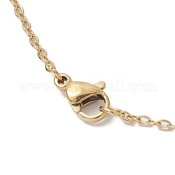 Стеклянные и стеклянные жемчужные бусины подвески ожерелья для женщин NJEW-MZ00106-04