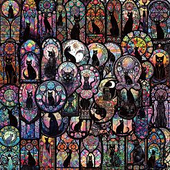 Самоклеящиеся мультяшные наклейки из ПВХ в готическом стиле STIC-PW0019-01