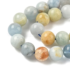 Природные Аквамарин бисер нитей&nbsp;G-D327-A01-8mm