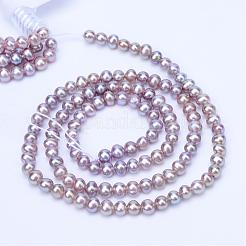 Нити из натурального культивированного пресноводного жемчуга PEAR-R063-07B