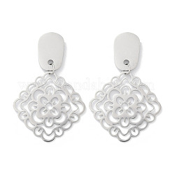 Серьги-гвоздики из нержавеющей стали 304 EJEW-Z089-32P