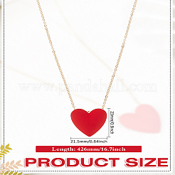 1 шт. ожерелье из сплава с цепочкой и кулоном&nbsp;NJEW-LP0007-03A