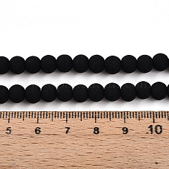 Непрозрачное стекло бисер нитей&nbsp;GLAA-T032-P6mm-MD01