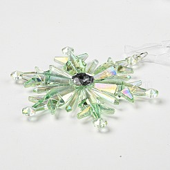 Рождественский прозрачный пластиковый кулон&nbsp;LS-HJEW-G022-01D