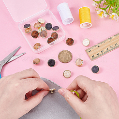 20 шт. 4-х цветные кнопки из цинкового сплава с 1 отверстиями BUTT-AR0001-28