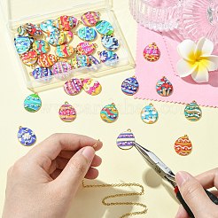 Подвески из сплава с принтом в 40 стилях&nbsp;FIND-CJ0011-18