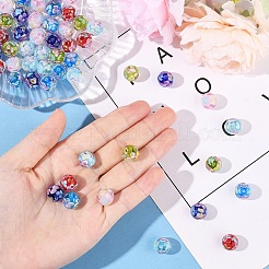 10 шт. круглые бусины лэмпворк LAMP-YW0001-60A