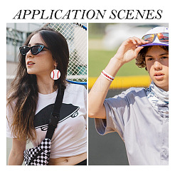 Набор для самостоятельного изготовления браслета и сережек в спортивной тематике&nbsp;DIY-TA0005-86