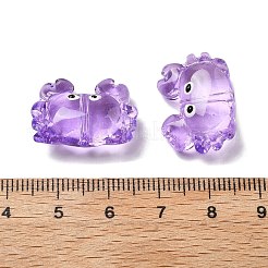 Прозрачные стеклянные эмалевые бусины LAMP-V001-08E