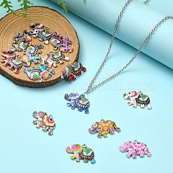 14шт 14 цвета сплава эмалевые подвески&nbsp;FIND-YW0006-24