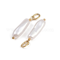 Подвески из АБС-пластика с жемчугом STAS-G357-15G