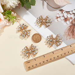 4шт украшения для обуви из сплава со стразами&nbsp;DIY-MA0006-63LG