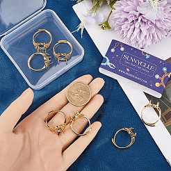 8 шт. латунное кольцо-солитер с регулируемым кубическим цирконием KK-SC0003-94