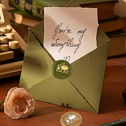 Осенняя тема DIY скрапбукинг сургучная печать с деревянной ручкой&nbsp;AJEW-WH0208-1246