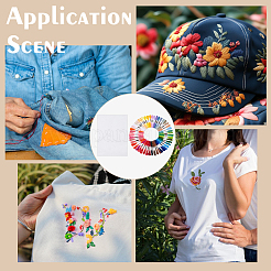 10 лист прямоугольной водорастворимой ткани для вышивки крестом&nbsp;DIY-PH0029-39