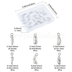 24 шт. 6 стиля овощей подвески из нержавеющей стали 304&nbsp;STAS-FS0002-11