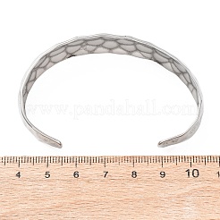 Браслеты-манжеты из хирургической нержавеющей стали 316&nbsp;BJEW-C142-04P