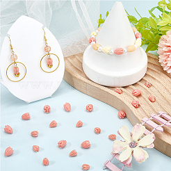 100 шт. 2 вида крашеных синтетических коралловых резных бусин&nbsp;CORA-SP0001-11B