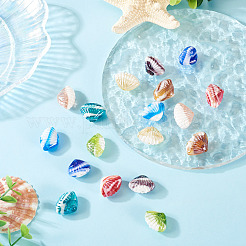 18шт 9 цвета бусины лэмпворк ручной работы&nbsp;LAMP-TA0001-99